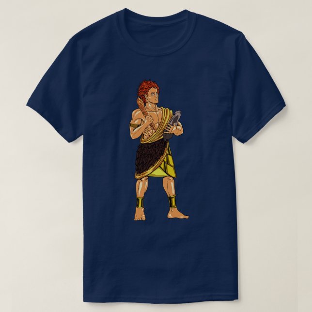 Gott der keltischen Mythologie Ogma T-Shirt (Design vorne)