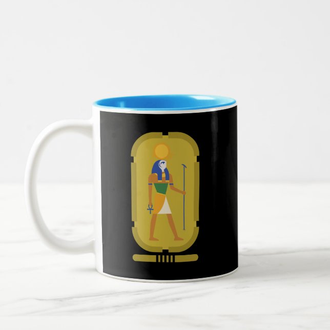 Gott der Sonne Zweifarbige Tasse (Links)