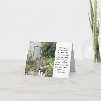 Gott dienend... Mitteilungskarte