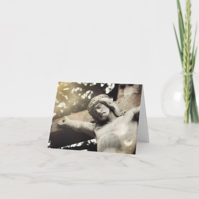 Gott dient dem Glauben und der Liebe Dankeskarte (Vorderseite)