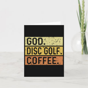Gott Disk Golf Kaffee Jesus Frisbee Disc Golfer Karte