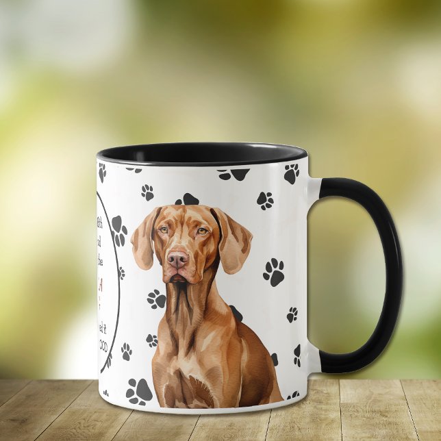 Gott erschaffen Vizsla Dog Tasse (Von Creator hochgeladen)