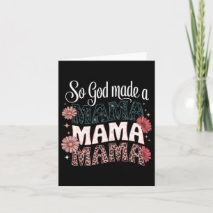 Gott erschuf eine Mama Florale Leoparden Frohen Mu Karte
