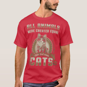 Gott erschuf Katzen Kitten T-Shirt
