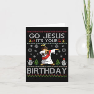 Gott, es ist dein Geburtstag, das Weihnachten schl Karte