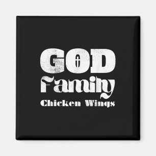 Gott Familie Chicken Wings Christlich Jesus Glaube Magnet