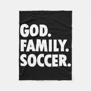 Gott Familie Fußball - Neues Glaubensbekenntnis Fleecedecke