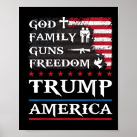 Gott Familie Gewehre & amp; Freiheit Trump Amerika