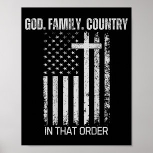 Gott Familie Land In Ebendieser Reihenfolge (auf d Poster