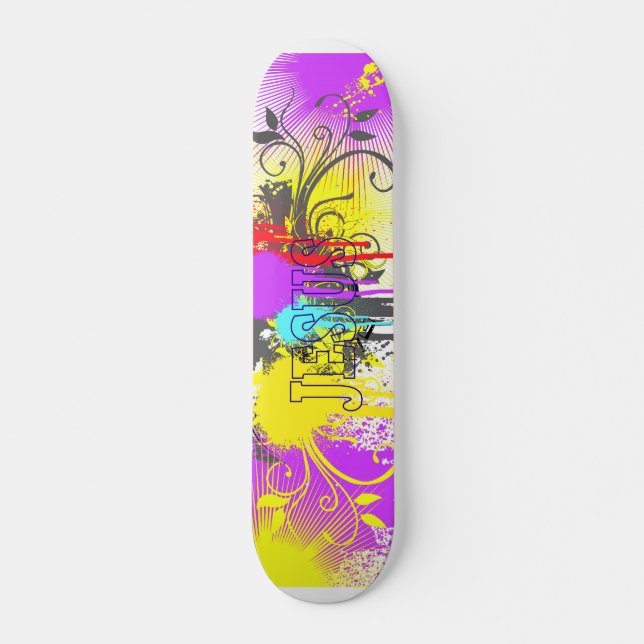 Gott-Felsen - christlicher Felsen-Gang Skateboard (Vorne)