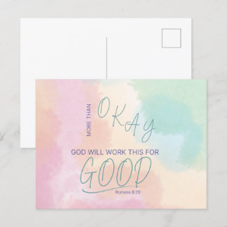 Gott funktioniert alles für eine gute Postkarte