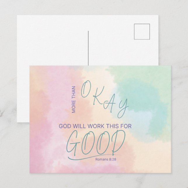 Gott funktioniert alles für eine gute Postkarte (Vorne/Hinten)