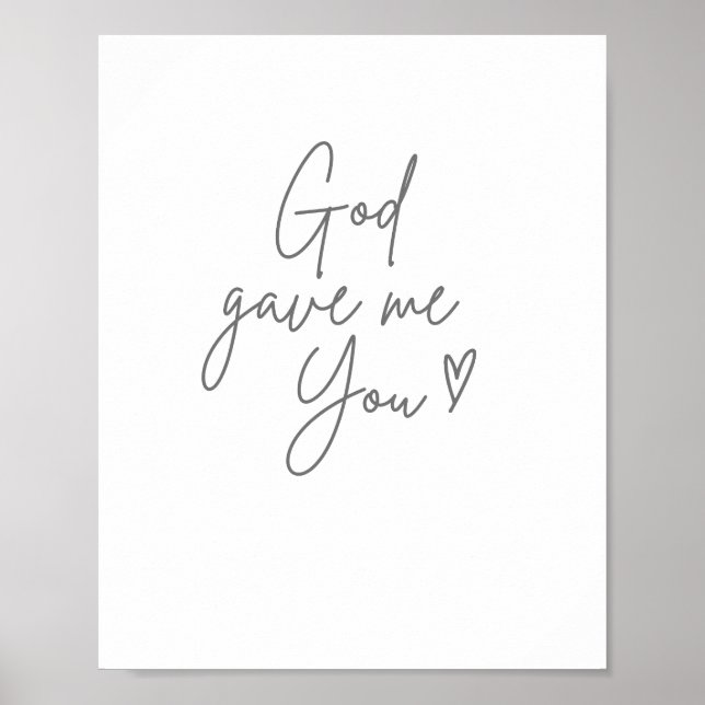 Gott gab mir Poster & Print (Vorne)