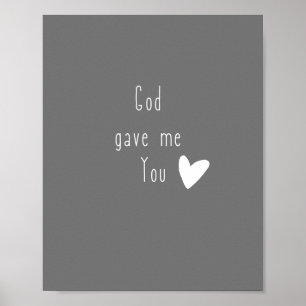 Gott gab mir Poster & Prints