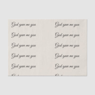 "Gott gab mir Sie" Decoupage' Seidenpapier