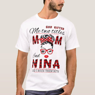 Gott gab mir zwei Titel Mama und den Tag der Mutte T-Shirt