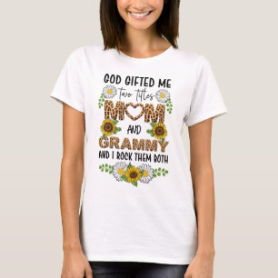 Gott gab mir zwei Titel Mutter und Grammatik T-Shirt