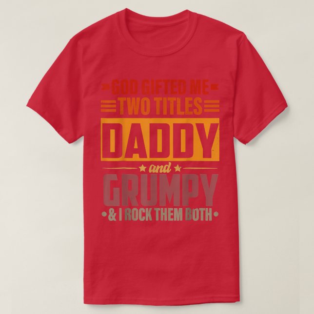Gott gab mir zwei Titeln Daddy und gruseligen Funn T-Shirt (Design vorne)