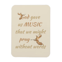 Gott gab uns Musik Inspiration Zitat