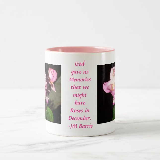 Gott gab uns Rosen Zweifarbige Tasse (Mittel)