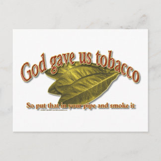 Gott gab uns Tabak Postkarte