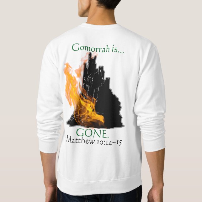 Gott gerichtet sweatshirt (Rückseite)