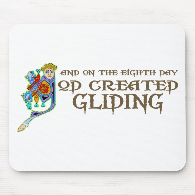 Gott geschaffenes Gleiten Mousepad (Vorne)