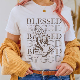 Gott gesegnet   Moderne Christliche Ästhetik T-Shirt