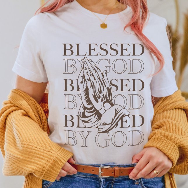 Gott gesegnet | Moderne Christliche Ästhetik T-Shirt (Von Creator hochgeladen)