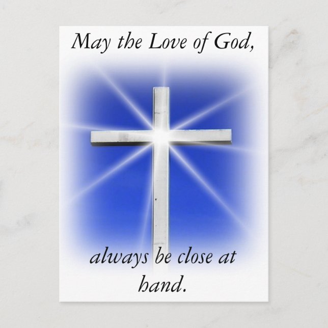 Gott gesegnet postkarte (Vorderseite)