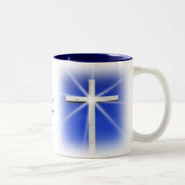 Gott gesegnet zweifarbige tasse