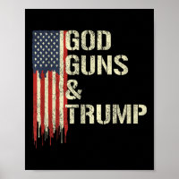 Gott Gewehre und Trump I 2. Änderung Trump-Flagge