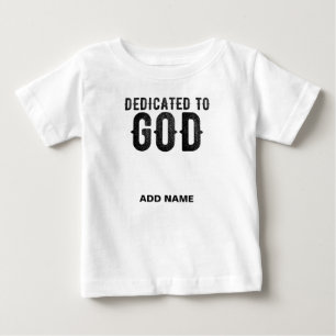 GOTT GEWIDMET INDIVIDUELL ANPASSBARER KÜHLER SCHWA BABY T-SHIRT