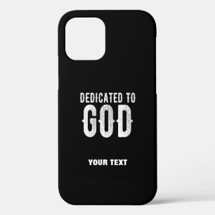 GOTT GEWIDMET KÜHL INDIVIDUELL ANPASSBAR WEISSER T iPhone 12 HÜLLE
