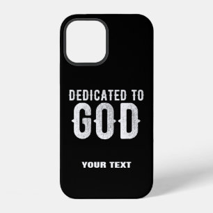 GOTT GEWIDMET KÜHL INDIVIDUELL ANPASSBAR WEISSER T iPhone 12 HÜLLE