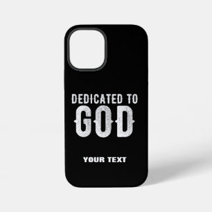 GOTT GEWIDMET KÜHL INDIVIDUELL WEISSER TEXT iPhone 12 MINI HÜLLE