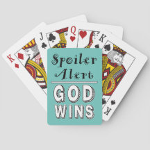 Gott gewinnt beim Kartenspielen