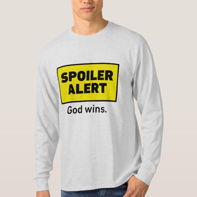 Gott gewinnt - grau T-Shirt (Vorderseite)