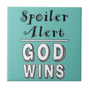 Gott gewinnt Keramikfliese