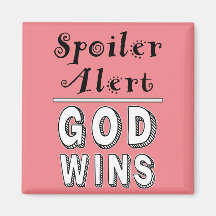 Gott gewinnt Magnet
