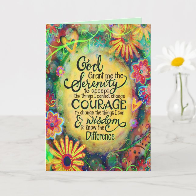 "Gott gibt mir Heiligkeit" Inspirivity Karte (Kleine Pflanze)