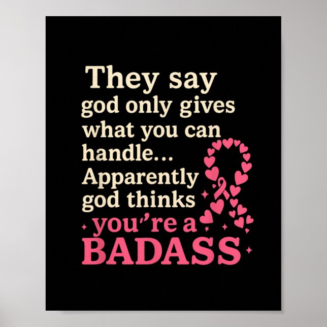 Gott gibt nur, was man mit der sonnigen Brust umge Poster (Vorne)