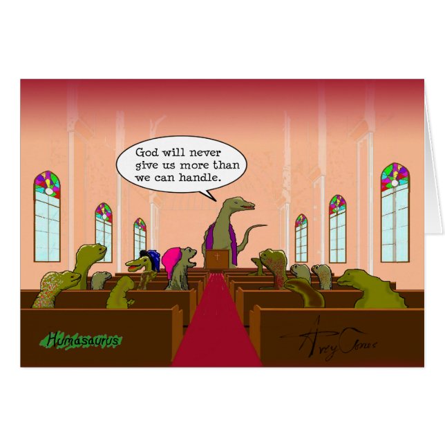 Gott gibt uns nie mehr, als wir bewältigen können (Vorderseite (Horizontal))