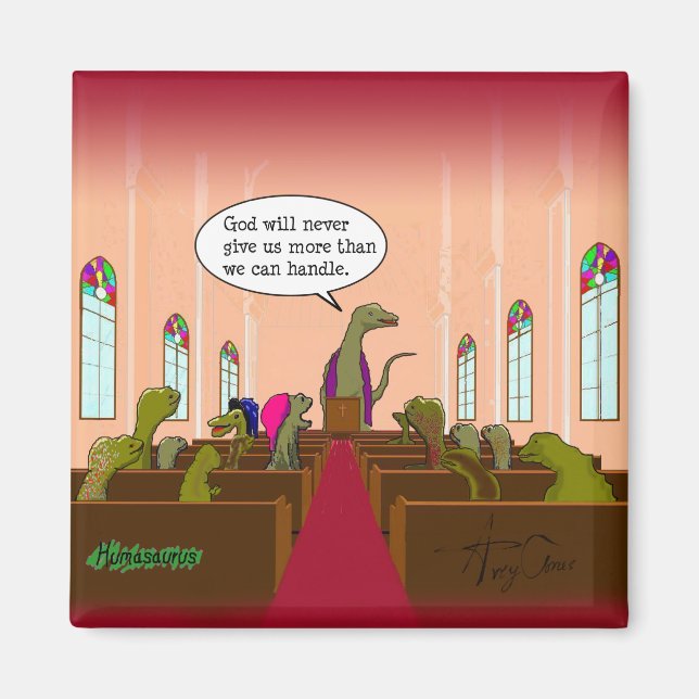 Gott gibt uns nie mehr, als wir bewältigen können magnet (Vorne)