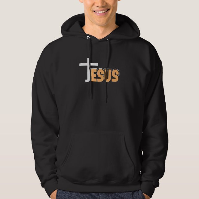 Gott glaubt Pastor Bibel Glaube Religion bestätigt Hoodie (Vorderseite)