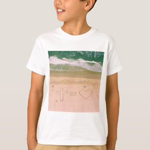 Gott gleicht LIEBE, Jesus ist Liebe, Strandkreuz T-Shirt