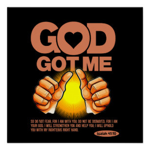 Gott Got mich: Bibelverse Poster