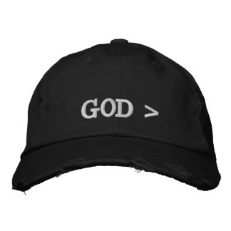 Gott > Gott ist größer als....Alles Hut. Bestickte Baseballkappe