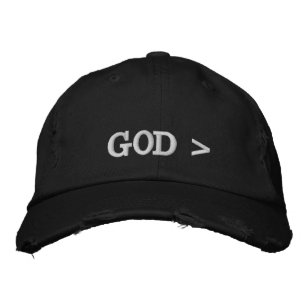 Gott > Gott ist größer als....Alles was. Bestickte Baseballkappe