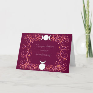 Gott & Göttin Wiccan Handfasts Gratulation Karte